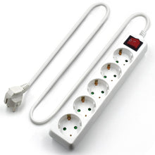 Carica l'immagine nel visualizzatore di Gallery, Ewent EW3916 Multipresa, Ciabatta Elettrica, 5 5 prese Schuko, Bianco - Ilgrandebazar