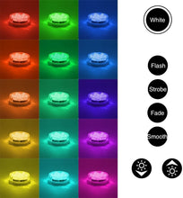 Carica l'immagine nel visualizzatore di Gallery, Sommergibile Luce LED RGB, ALED LIGHT Luci Piscina Impermeabile LED Luci Subacquee con Telecomandi Laghetto di Notte Luci Decorazione per Piscina Festa Cerimonia Nuziale Halloween Partito Fish Tank