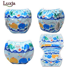Carica l'immagine nel visualizzatore di Gallery, Luxja Riutilizzabile Pannolini da nuoto (Confezione 2), Balene + pesci - Ilgrandebazar