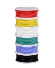 Carica l'immagine nel visualizzatore di Gallery, Cavo elettrico 18 AWG, kit 18 awg, Nero, Bianco, Rosso, Blu Verde, Giallo - Ilgrandebazar
