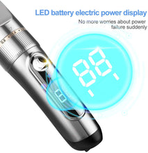 Carica l'immagine nel visualizzatore di Gallery, Tagliacapelli Professionale Elettrico Macchinetta Per Capelli Regolabarba Uomo Impermeabile IPX7 Lama Regolabile Ceramica Titanio Schermo LCD