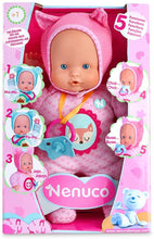 Carica l'immagine nel visualizzatore di Gallery, Nenuco Soft - 5 Funzioni, emette i suoni come un vero bimbo: piange, ride dice mamma e papà, Fa i suoni del ciuccio e può mettere il dito in bocca come un vero bimbo, Rosa, Famosa, 700014781