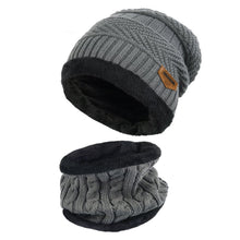 Carica l'immagine nel visualizzatore di Gallery, VBIGER Cappello Uomo invernale Berretto in Maglia con sciarpa