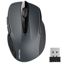 Carica l'immagine nel visualizzatore di Gallery, TECKNET PRO Mouse Senza Fili, 2600DPI, Durata delle batterie di 24 Grigio - Ilgrandebazar