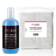 Carica l'immagine nel visualizzatore di Gallery, Kit per manicure Mylee Prep &amp; Polish Wipe smalto/gel unghie + 100... - Ilgrandebazar