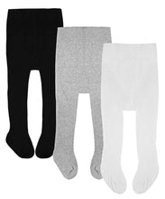 Carica l'immagine nel visualizzatore di Gallery, Confezione da 3 leggings in cotone lavorato a maglia, per bambini 0 a 4... - Ilgrandebazar