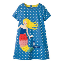 Carica l'immagine nel visualizzatore di Gallery, VIKITA Vestito Ricamo Floreale Manica Lunga Casuale Cotone Bambina L323 5T - Ilgrandebazar