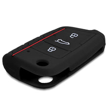 Carica l'immagine nel visualizzatore di Gallery, kwmobile Cover Chiave Auto VW Golf 7 MK7 - Don't touch my Key bianco / nero - Ilgrandebazar