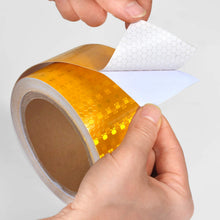 Carica l'immagine nel visualizzatore di Gallery, ONTWIE 5cm*10m Nastro Adesivo Catarifrangente, 5cm X 10m, Giallo - Ilgrandebazar