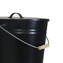 Carica l'immagine nel visualizzatore di Gallery, Kamino-Flam 333252 Contenitore per Carbone, Metallo, Nero, 24 24 Litri, Nero - Ilgrandebazar