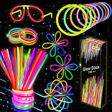 Carica l'immagine nel visualizzatore di Gallery, Kimimara Braccialetti Luminosi,Starlight Fluorescenti,100 8 "Glowsticks... - Ilgrandebazar