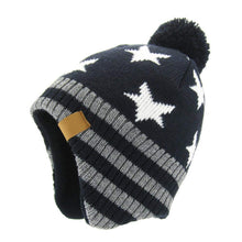 Carica l'immagine nel visualizzatore di Gallery, AHAHA Cappellino Lavorato a Maglia con Pompon e a per... - Ilgrandebazar