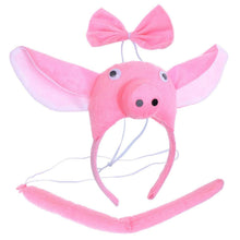 Carica l'immagine nel visualizzatore di Gallery, Set Cerchietto Con Orecchie Coda E Papillon Da Lupo Per Bambini 6-10 Anni... - Ilgrandebazar