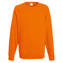 Carica l'immagine nel visualizzatore di Gallery, Fruit of the Loom Raglan Sweatshirt, Felpa Uomo, Nero (Black), Medium - Ilgrandebazar