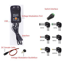Carica l'immagine nel visualizzatore di Gallery, gutreise 30 W 100 - 240 V a 4,5 V, 3 5 9 7.5 6 12 V UE Plug... - Ilgrandebazar