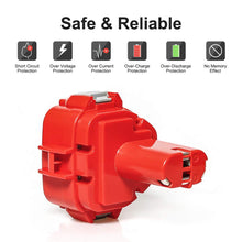 Carica l'immagine nel visualizzatore di Gallery, Powayup 12V 3.0Ah 1220 NI-MH Sostituzione per Makita batteria 3.0Ah, Rosso
