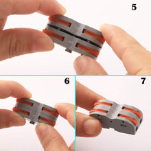 Carica l'immagine nel visualizzatore di Gallery, WPERSUVV Compact Connettore, Morsettiera a Barra di Pressione Bilaterale,...