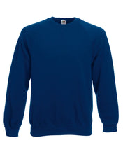 Carica l'immagine nel visualizzatore di Gallery, Fruit of the Loom Raglan Sweatshirt, Felpa Uomo, Nero (Black), Medium - Ilgrandebazar