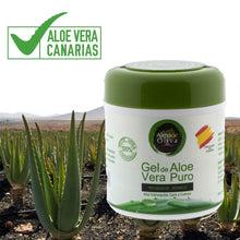 Carica l'immagine nel visualizzatore di Gallery, Gel idratante 100% naturale di Aloe Vera 500 ml per pelli 500ml., verde