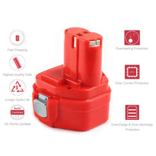Carica l'immagine nel visualizzatore di Gallery, Boetpcr 12V 3000mAh Ni-MH Sostituzione per Makita Batteria 3.0Ah-1, Pa12-1 - Ilgrandebazar