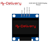 Carica l'immagine nel visualizzatore di Gallery, AZDelivery 3 x Display OLED 0,96 pollici 128x64 Pixel I2C 3x - Ilgrandebazar