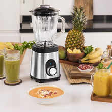 Carica l'immagine nel visualizzatore di Gallery, Cecotec Frullatore Power Black Titanium 1000 Inox, 1000 W, corpo in acciaio inox, lama a 6 lame con rivestimento in titanio nero, brocca in vetro da 1,5 l