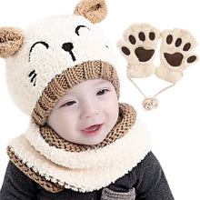 Carica l'immagine nel visualizzatore di Gallery, Gifort Bambino Cappello Inverno Sciarpa e Guanti 3 Pezzi/Set, Infantile... - Ilgrandebazar