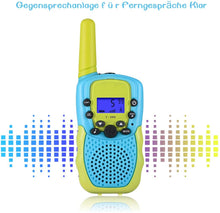 Carica l'immagine nel visualizzatore di Gallery, Kearui Giocattoli per 3-12 Anni Ragazzi, Walkie Talkie Bambini 22 Canali Radio Giocattolo a 2 Vie con Torcia LCD Retroilluminata Giocattoli All'aperto al Coperto,Regali per 3-12 Ragazze o Ragazzi