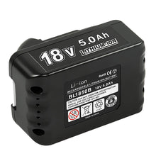 Carica l'immagine nel visualizzatore di Gallery, (2packs) HYG BL1850B 18V 5.0Ah Li-ion Batteria Bl1860b 18v 5000mah - Ilgrandebazar