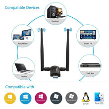 Carica l'immagine nel visualizzatore di Gallery, Flybiz Chiavetta WiFi 1200Mpbs, Adattatore USB 3.0 WiFi, Dual Band... - Ilgrandebazar