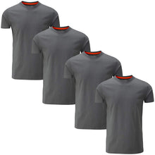 Carica l'immagine nel visualizzatore di Gallery, Charles Wilson Confezione da 4 T-Shirt Girocollo Semplice (Large, L, Graphite - Ilgrandebazar