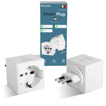 Carica l'immagine nel visualizzatore di Gallery, Presa Alexa Aunics Smart, Italiana 2 Pezzi Compatibile con Alexa...