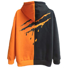 Carica l'immagine nel visualizzatore di Gallery, XIAOYAO Felpa da Uomo con Cappuccio, (XL, Nero Bianco)