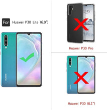 Carica l'immagine nel visualizzatore di Gallery, LeYi per Cover Huawei P30 Lite/ P30 Lite New Edition con Vetro Temperato [2 Pack],Trasparente Custodia Rigida Silicone con Anello Rinforzata Antiurto Bumper per Custodie Huawei P30 Lite Nero