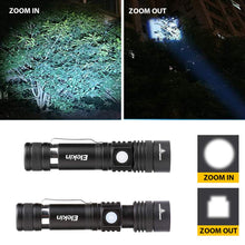Carica l'immagine nel visualizzatore di Gallery, Elekin Torcia LED Ricaricabili, 1000 Lumen Torce elettriche U18 Usb - Ilgrandebazar
