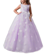 Carica l'immagine nel visualizzatore di Gallery, TTYAOVO Ragazze Spettacolo della Principessa Fiore Dress Bambini Prom Puffy... - Ilgrandebazar