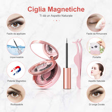 Carica l'immagine nel visualizzatore di Gallery, Ciglia Magnetiche, eroaddict finte 3D naturali con 5 eyeliner... - Ilgrandebazar