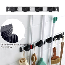 Carica l'immagine nel visualizzatore di Gallery, Scopa e spazzolone da parete in lega alluminio con Organizer porta Garage Da... - Ilgrandebazar
