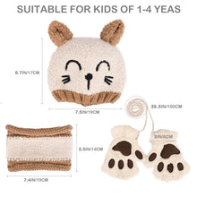 Carica l'immagine nel visualizzatore di Gallery, Gifort Bambino Cappello Inverno Sciarpa e Guanti 3 Pezzi/Set, Infantile... - Ilgrandebazar