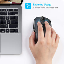 Carica l'immagine nel visualizzatore di Gallery, TECKNET PRO Mouse Senza Fili, 2600DPI, Durata delle batterie di 24 Grigio - Ilgrandebazar