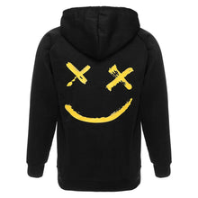 Carica l'immagine nel visualizzatore di Gallery, XIAOYAO Felpa da Uomo con Cappuccio, (XL, Nero Bianco)