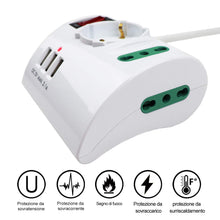 Carica l'immagine nel visualizzatore di Gallery, Extrastar Multipresa da Scrivania/Tavolo con Presa 3 Prese -3 USB, Bianco - Ilgrandebazar