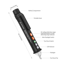 Carica l'immagine nel visualizzatore di Gallery, Penna per Test di Tensione, Doppio Flusso Meterk (12-1000 V / 48-1000 nero - Ilgrandebazar