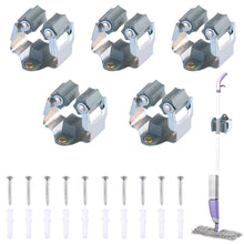 Carica l'immagine nel visualizzatore di Gallery, ManLee 5pcs Portascopa da Parete Appendiscopa e Portaspazzole Muro... - Ilgrandebazar