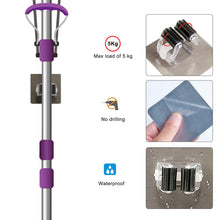 Carica l'immagine nel visualizzatore di Gallery, Funvce 4 Pz Mocio Sostegno Broom Organizer, a Parete Gancio... - Ilgrandebazar