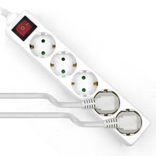 Carica l'immagine nel visualizzatore di Gallery, Ewent EW3916 Multipresa, Ciabatta Elettrica, 5 5 prese Schuko, Bianco - Ilgrandebazar