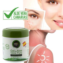 Carica l'immagine nel visualizzatore di Gallery, Gel idratante 100% naturale di Aloe Vera 500 ml per pelli 500ml., verde