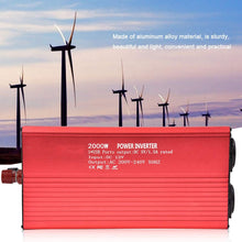 Carica l'immagine nel visualizzatore di Gallery, Zerodis Inverter Onda Sinusoidale Pura Convertitore 12V 220V 2000W A - Ilgrandebazar
