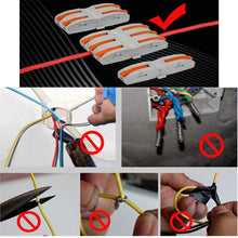 Carica l'immagine nel visualizzatore di Gallery, WPERSUVV Compact Connettore, Morsettiera a Barra di Pressione Bilaterale,...