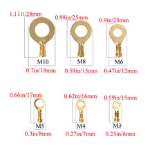 Carica l'immagine nel visualizzatore di Gallery, KINDPMA 150Pcs Capicorda Occhiello M3 M4 M5 M6 M8 M10 Kit Faston Assortiti... - Ilgrandebazar